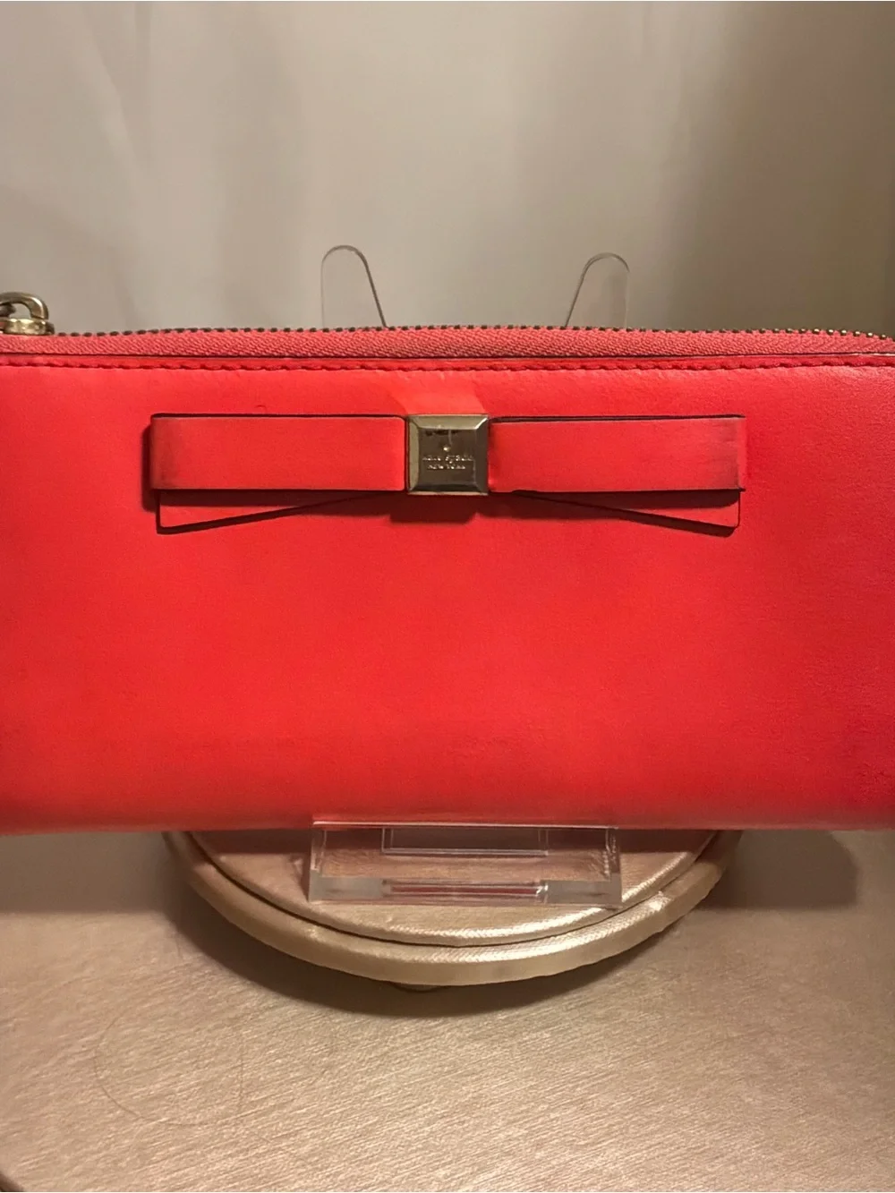 kate Spade Montford Park Smooth Nisha zip-around wallet